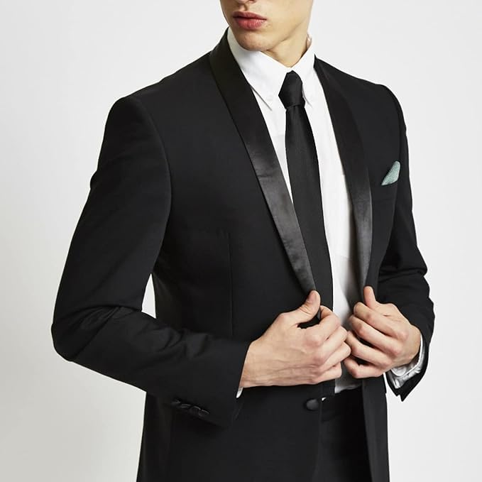 Young Arrow Premium Microfiber Matte Finish Necktie for Men – Solid Formal Tie for Office, Wedding, Party, Groom & Groomsmen