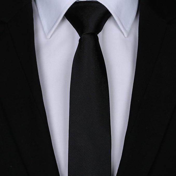 Young Arrow Premium Microfiber Matte Finish Necktie for Men – Solid Formal Tie for Office, Wedding, Party, Groom & Groomsmen